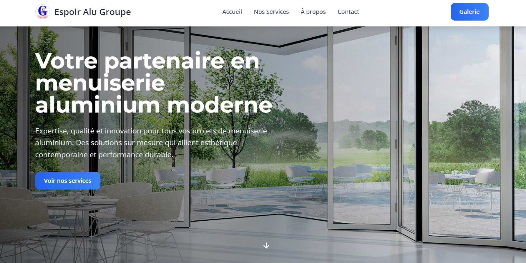 Site vitrine Espoir Alu Group